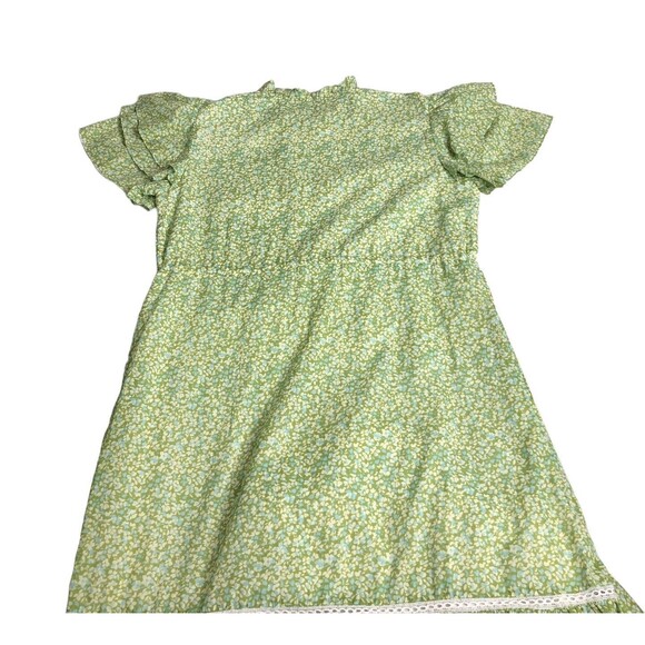 Olivia James The Label Dress Womens L Floral Delia Maxi Flutter Sleeve Cottage - Picture 11 of 16